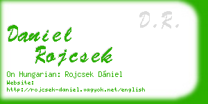 daniel rojcsek business card